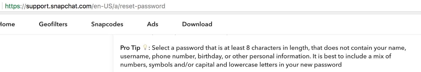 Select a password that is at least 8 characters in length, that does not contain your name, username, phone number, birthday, or other personal information. It is best to include a mix of numebrs, symbols and/or capital and lowercase letters in your new password.